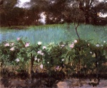 John Singer Sargent  - Bilder Gemälde - Landscape with Rose Trellis