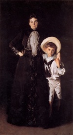 Bild:Mrs. Edward L. Davis and her Son Livingston