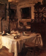 John Singer Sargent  - Bilder Gemälde - My Dining Room