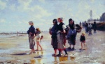 John Singer Sargent  - Bilder Gemälde - Oyster Gatherers of Canale