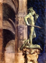 John Singer Sargent  - Bilder Gemälde - Perseus by Night