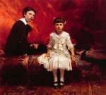 John Singer Sargent  - Bilder Gemälde - Portrait of Edouard and Marie Loise Pailleron