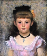 John Singer Sargent  - Peintures - Portrait de Jeanne Kieffer