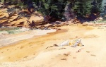 John Singer Sargent  - Bilder Gemälde - Sand Beach Schooner Head Marine