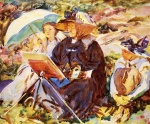 John Singer Sargent  - Bilder Gemälde - Simplon Pass (The Lesson)