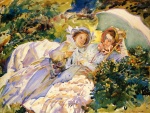 John Singer Sargent  - Bilder Gemälde - Simplon Pass (The Tease)