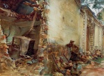 John Singer Sargent  - Peintures - Rue à Arras
