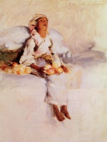 John Singer Sargent  - Peintures - La Petite Vendeuse de fruits