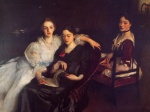 John Singer Sargent  - Bilder Gemälde - The Misses Vickers