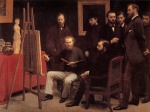 Henri Fantin Latour - Bilder Gemälde - A Studio in the Batignolles