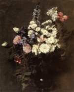 Henri Fantin Latour - Peintures - Fleurs d´automne