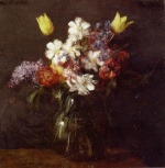 Henri Fantin Latour  - Bilder Gemälde - Flowers