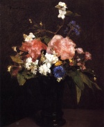 Henri Fantin Latour  - Peintures - Fleurs