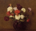 Henri Fantin Latour  - Peintures - Fleurs, coquelicots