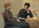 Henri Fantin Latour  - paintings - la lecture