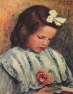 Pierre Auguste Renoir  - Bilder Gemälde - Lesendes Mädchen