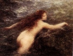 Henri Fantin Latour  - Peintures - Naïade