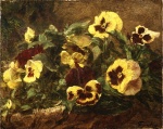 Henri Fantin Latour  - paintings - Pansies