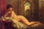 Henri Fantin Latour  - paintings - Petite Orientale Couchee