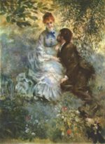 Pierre Auguste Renoir  - Bilder Gemälde - Liebespaar