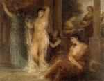 Henri Fantin Latour  - Bilder Gemälde - The Bath