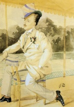 James Jacques Joseph Tissot - Bilder Gemälde - A Dandy