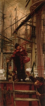 James Jacques Joseph Tissot - paintings - Emigrants