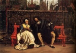 James Jacques Joseph Tissot  - paintings - Faust and Marguerite in the Garden