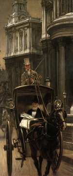 James Jacques Joseph Tissot  - paintings - Going to Business