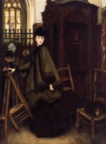 James Jacques Joseph Tissot  - paintings - In Church