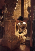 James Jacques Joseph Tissot  - paintings - In the Louvre