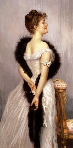 James Jacques Joseph Tissot - Bilder Gemälde - Vicomtesse de Montmorand