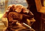 James Jacques Joseph Tissot  - paintings - Kathleen Newton in an Armchair