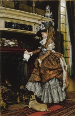 James Jacques Joseph Tissot  - Bilder Gemälde - La cheminee