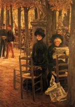 James Jacques Joseph Tissot  - Bilder Gemälde - Letter L. with Hats