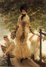 James Jacques Joseph Tissot  - Bilder Gemälde - On the Thames