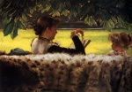 James Jacques Joseph Tissot  - Bilder Gemälde - Reading a Story