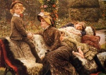 James Jacques Joseph Tissot  - Bilder Gemälde - The Garden Bench