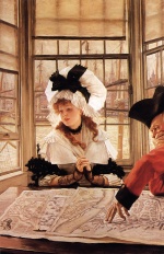 James Jacques Joseph Tissot  - Bilder Gemälde - The Tedious Story