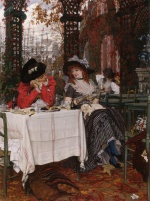 James Jacques Joseph Tissot  - Bilder Gemälde - Un Dejeuner