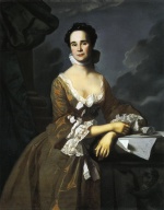 John Singleton Copley  - Peintures - Mme Daniel Hubbard Mary Greene