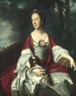 John Singleton Copley  - Peintures - Mme Bowers Jerathmael