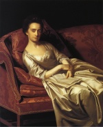 John Singleton Copley  - Peintures - Portrait d'une dame