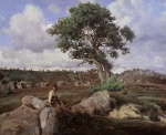 Jean Baptiste Camille Corot - Peintures - L´arbre solitaire