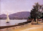 Jean Baptiste Camille Corot  - paintings - Le Quai des Paquis Geneva