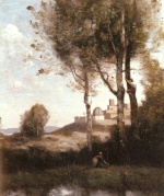Jean Baptiste Camille Corot  - Bilder Gemälde - Les Denicheurs Toscans