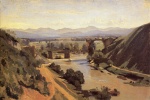 Jean Baptiste Camille Corot  - paintings - The Augustan Bridge at Narni