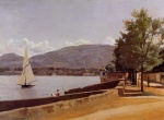 Jean Baptiste Camille Corot  - paintings - The Quai des Paquis in Geneva