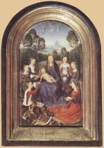 Hans Memling - Bilder Gemälde - Diptych of Jean de Cellier