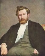 Pierre Auguste Renoir  - Peintures - Portrait du peintre Alfred Sisley